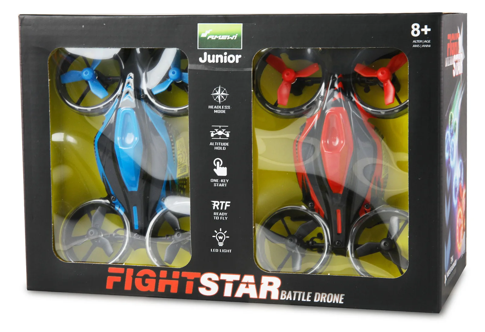 Amewi Fight Star Battle Drone Set RtF rot & blau, Ansicht 2