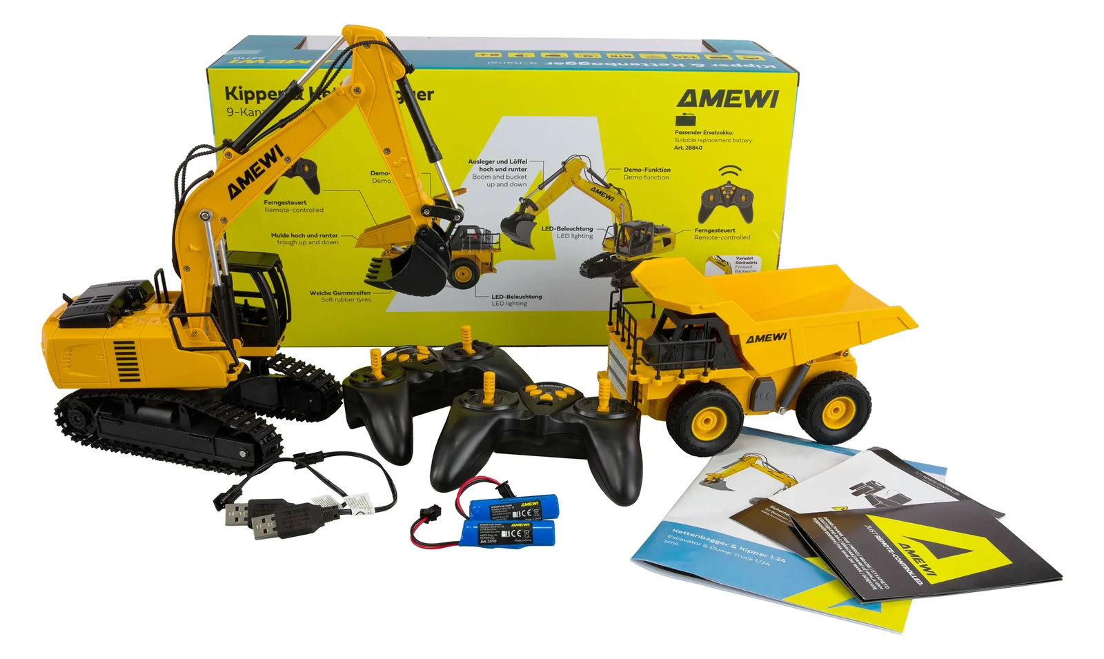 Amewi Kipper & Kettenbager 2in1 Set 1 24 RTR 6+, Ansicht 3
