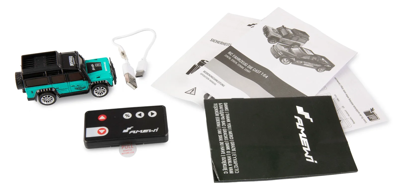 Amewi RC Geländewagen Die Cast 1 64 RTR petrol 6+, Ansicht 2