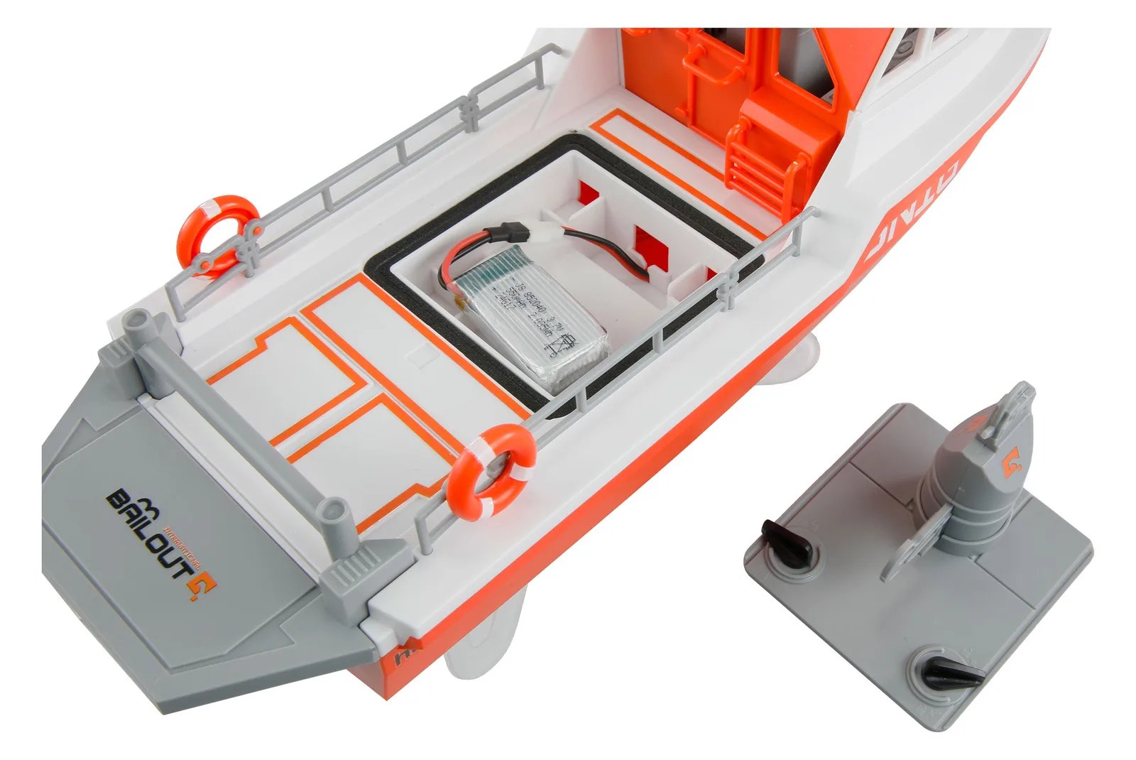 Amewi Rettungsboot brushless Jetantrieb 320mm RTR weiss/orange, Ansicht 2