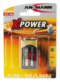 Ansmann X-POWER 9 V-Block - Batterie 6LF22