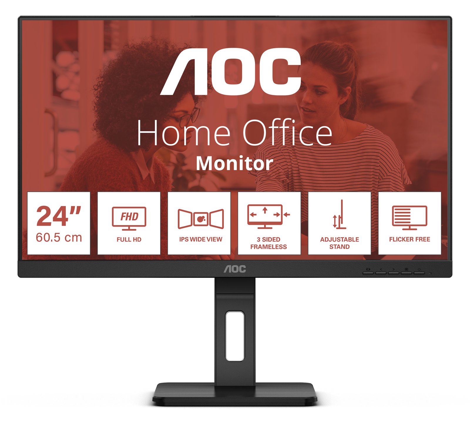 AOC 23.8IN WLED 16:9 4MS 3000:1 - Flachbildschirm (TFT/LCD) - 4 ms