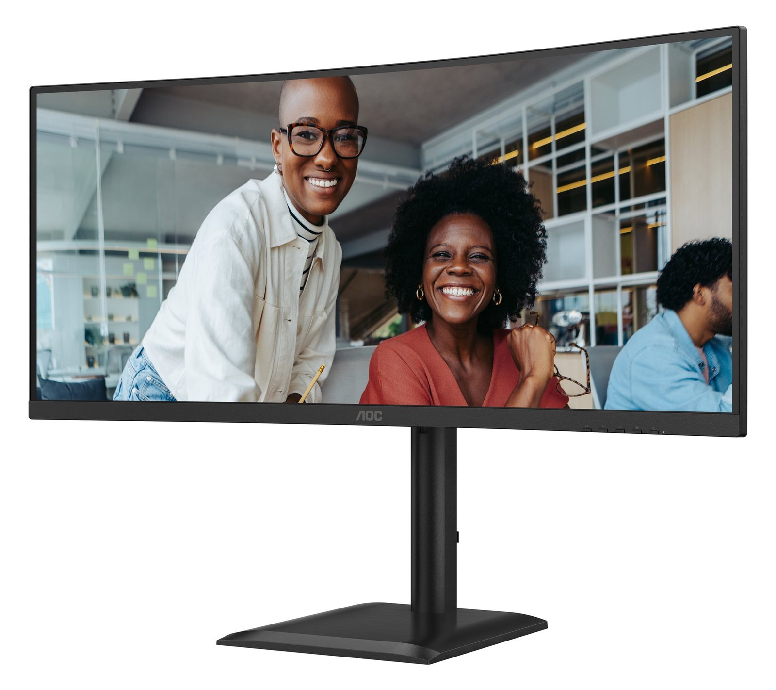 AOC CU34E4CV - LED-Monitor - gebogen - USB - 86.36 cm (34)