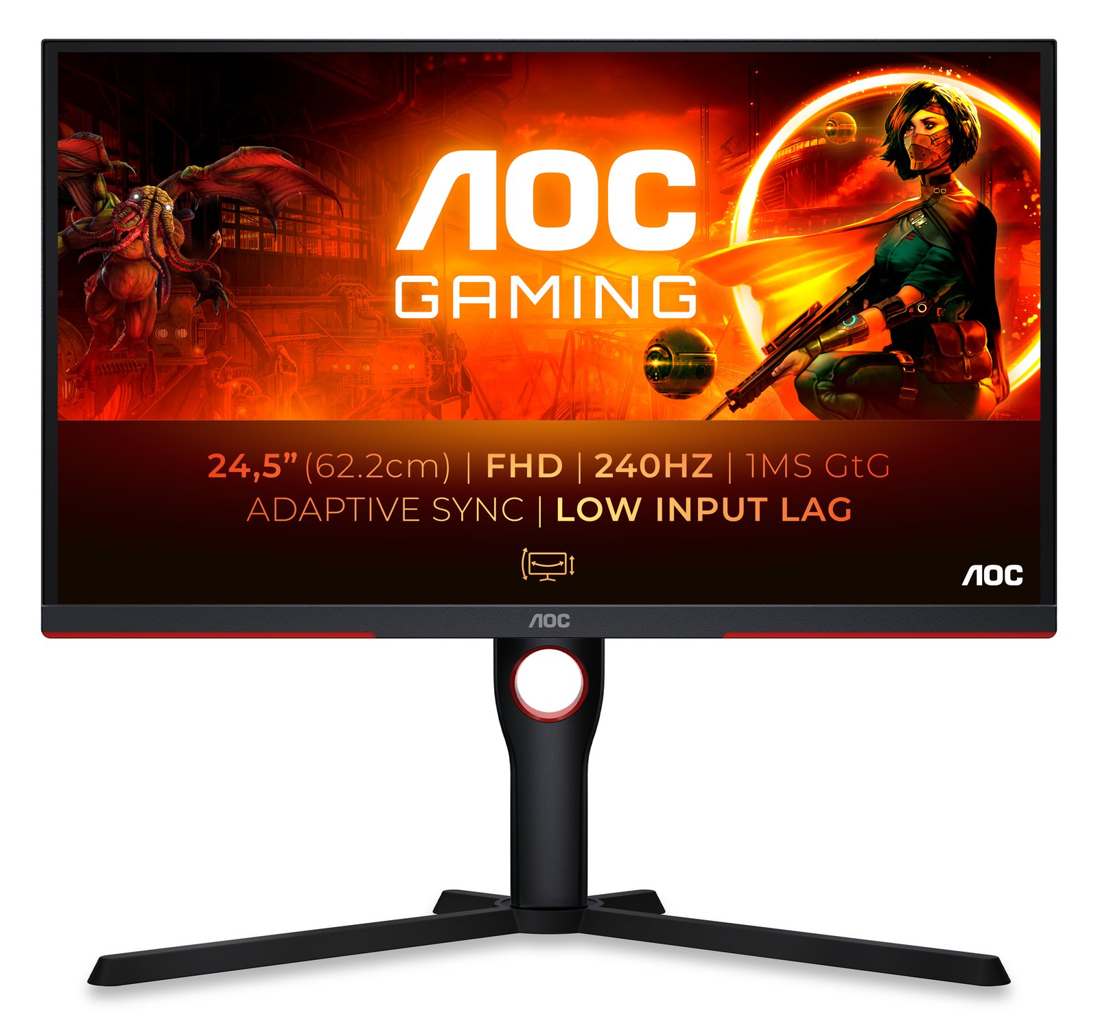 AOC Gaming 25G3ZM/BK - G3 Series - LED-Monitor - Gaming - 63.5 cm (25)