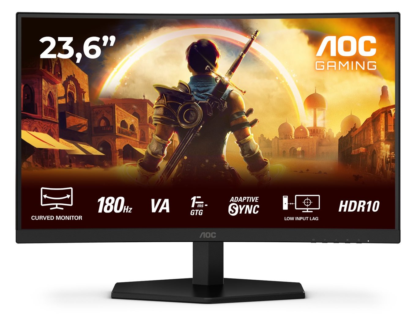 AOC Gaming C24G42E - LED-Monitor - Gaming - gebogen - 61 cm (24)