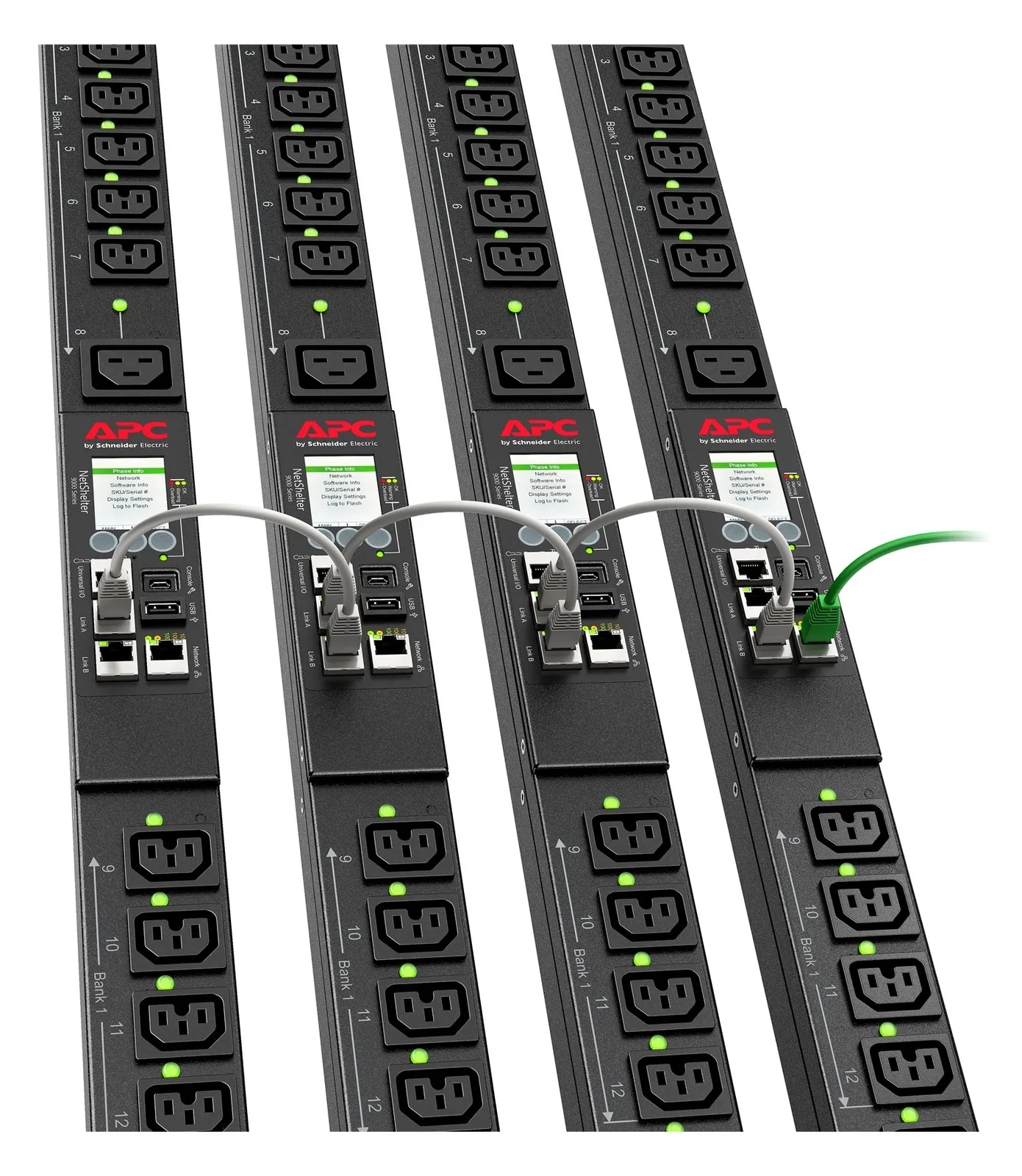 APC Rack PDU 9000 Switched APDU9953 - Stromverteilungseinheit (Rack - einbaufähig), Ansicht 3