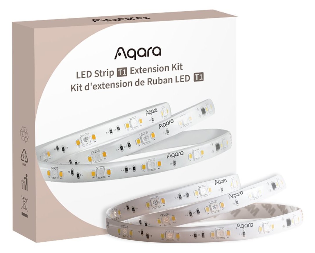 Aqara LED Strip T1 Extension 1m - Universalstreifenleuchte - Ambiente - Drinnen/Draußen - Weiß - IP44 - LED von LumaTech