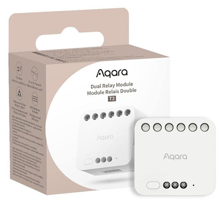 Aqara T2 - Relaismodul - dual - kabellos - ZigBee 3.0 von LumaTech