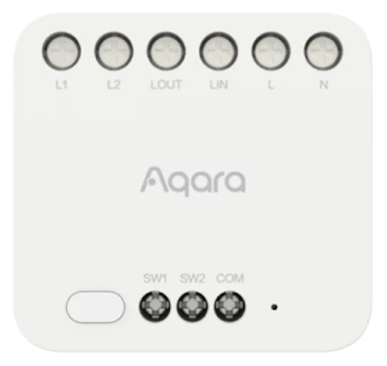 Aqara T2 - Relaismodul - dual - kabellos - ZigBee 3.0, Ansicht 2