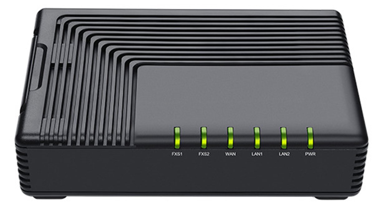 Auerswald 2-Port ATA Analoger Terminal Adapter - Voice-Over-IP - Fax
