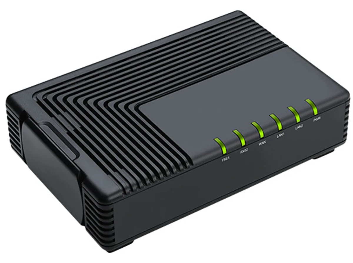 Auerswald 2-Port ATA Analoger Terminal Adapter - Voice-Over-IP - Fax, Ansicht 2
