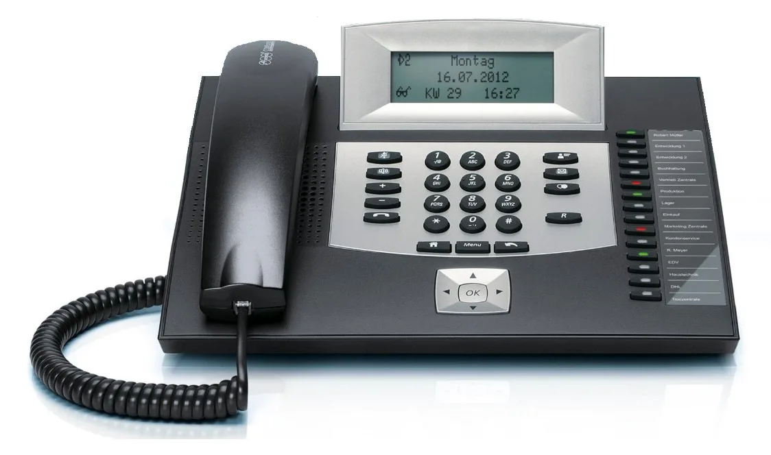 Auerswald COMfortel 1600 - ISDN-Telefon - Schwarz, Ansicht 2