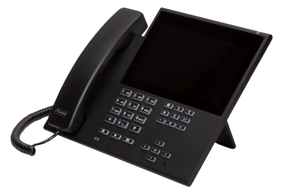 Auerswald COMfortel D-600 - VoIP-Telefon mit Rufnummernanzeige/Anklopffunktion - Schwarz