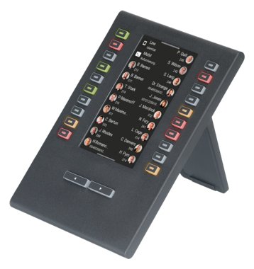 Auerswald COMfortel D-XT20i - Funktionstasten-Erweiterungsmodul für VoIP-Telefon - Schwarz