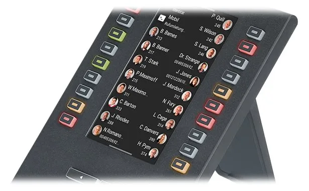 Auerswald COMfortel D-XT20i - Funktionstasten-Erweiterungsmodul für VoIP-Telefon - Schwarz, Ansicht 2