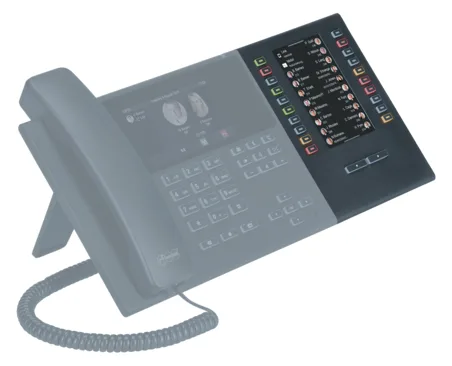 Auerswald COMfortel D-XT20i - Funktionstasten-Erweiterungsmodul für VoIP-Telefon - Schwarz, Ansicht 4