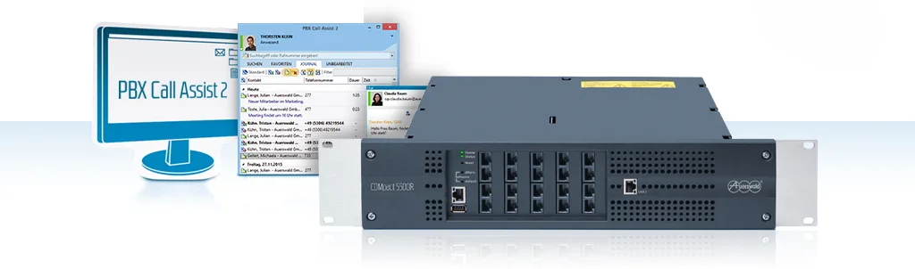 Auerswald COMpact 5500R - IP-PBX - 2U - in Rack montierbar, Ansicht 2