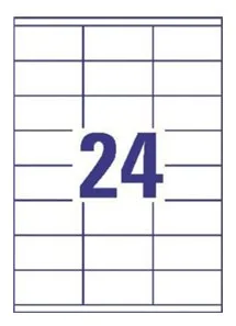 Avery Zweckform Avery - Weiß - 70 x 35 mm 2400 Etikett(en) (100 Bogen x 24), Ansicht 2