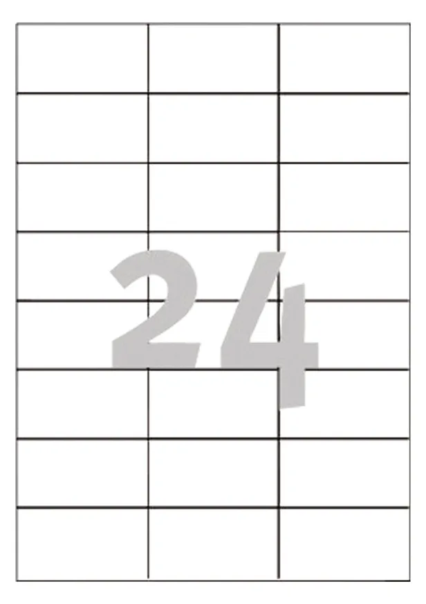 Avery Zweckform Avery - Weiß - 70 x 37 mm 2400 Etikett(en) (100 Bogen x 24), Ansicht 3