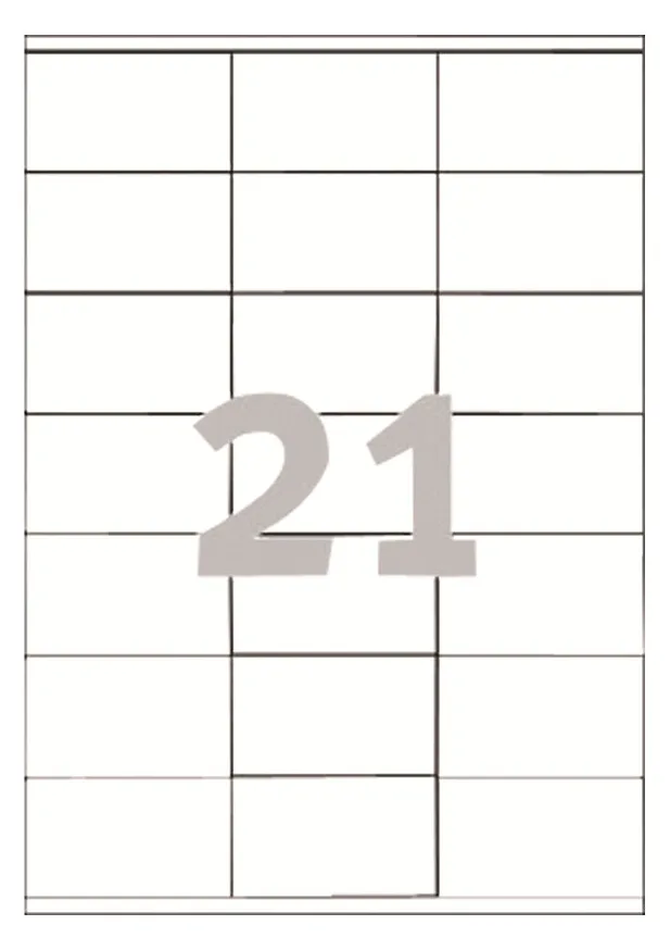 Avery Zweckform Avery - Weiß - 70 x 41 mm 2100 Etikett(en) (100 Bogen x 21), Ansicht 3