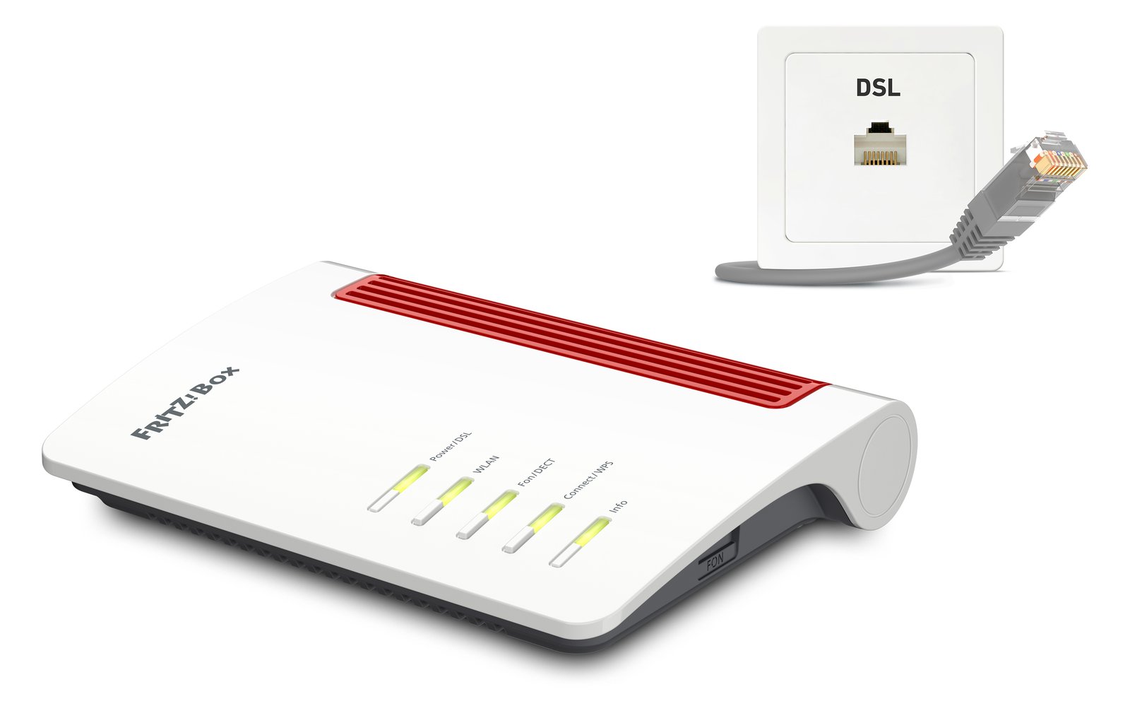 AVM FRITZ!Box 7530 AX - Wireless Router - DSL-Modem - 4-Port-Switch - GigE - 802.11a/b/g/n/ac/ax - Dual-Band von LumaTech