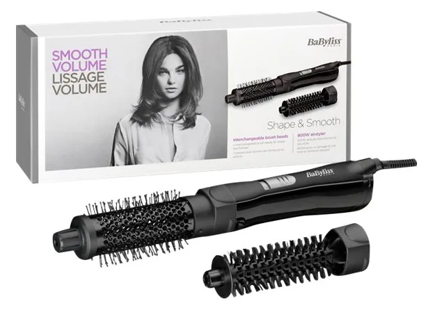 BaByliss Shape & Smooth - Glättbürste - Warm - Alle Haare - Schwarz - China - 2 m, Ansicht 3