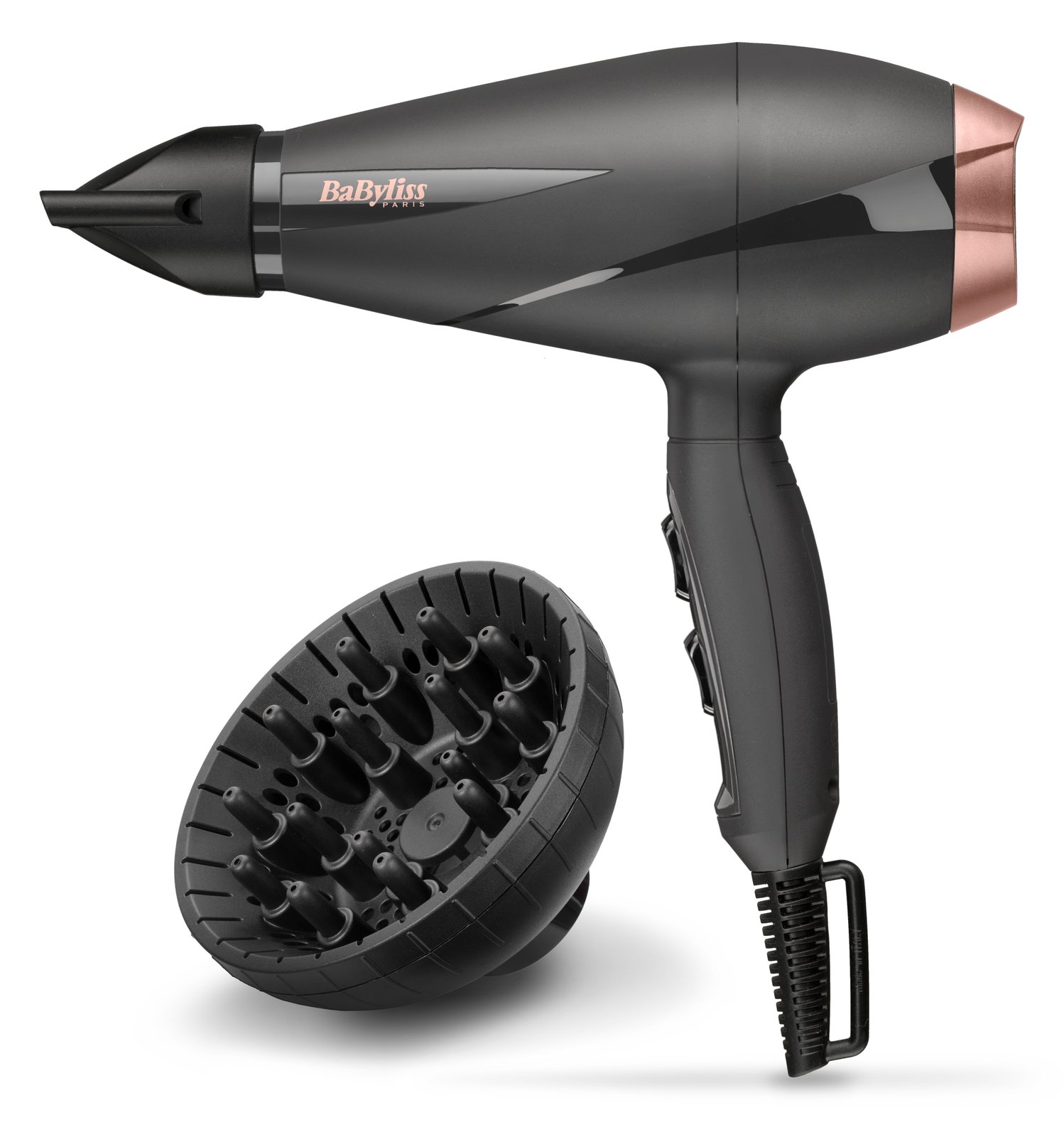 BaByliss Smooth Pro 2100 - AC - 29,4 m/s - 106 m³/h - Schwarz - Rosa-Goldfarben - Monochromatisch - Hängeschlaufe
