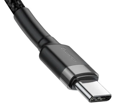 Baseus Cafule USB-C for USB-C QC 3.0 PD 3A 60W 2 m - Grey/Black - Kabel - Digital/Daten, Ansicht 2
