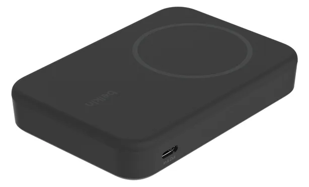 Belkin BoostCharge Pro - Induktive Power Bank - magnetisch mit Qi2 - 8000 mAh - 15 Watt - Fast Charge (24 pin USB-C) - Schwarz, Ansicht 4