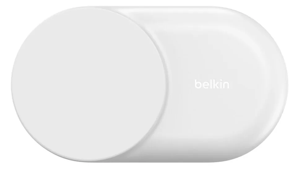 Belkin UltraCharge - Kabelloses Ladegerät - 3-in-1, magnetisch, faltbar, mit Qi2 + AC-Netzteil - Weiß, Ansicht 4