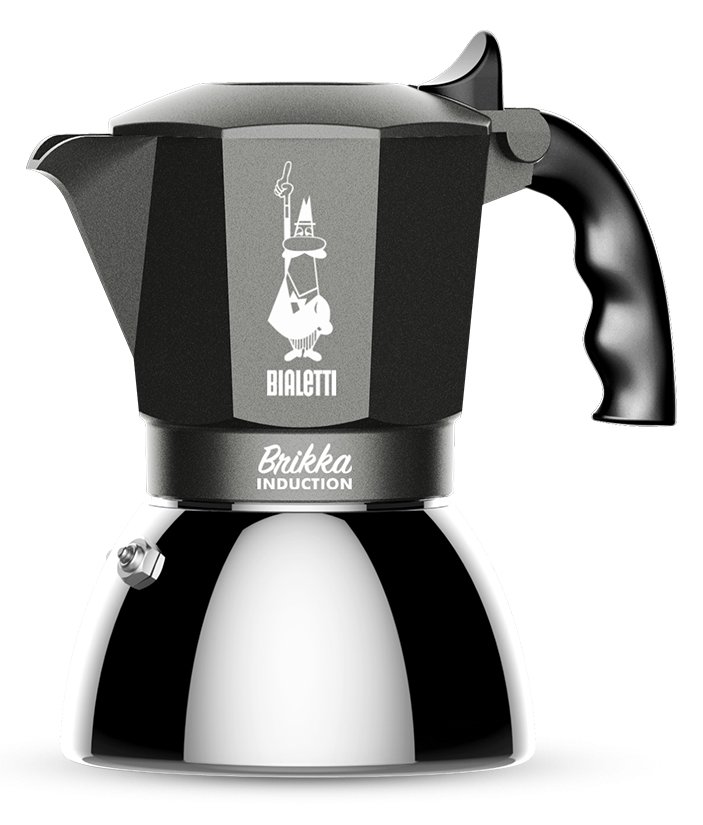 Bialetti Brikka Induction - Mokka-Kanne - Schwarz - Edelstahl - Aluminium - Stahl - Silikon - 1 Stück(e)