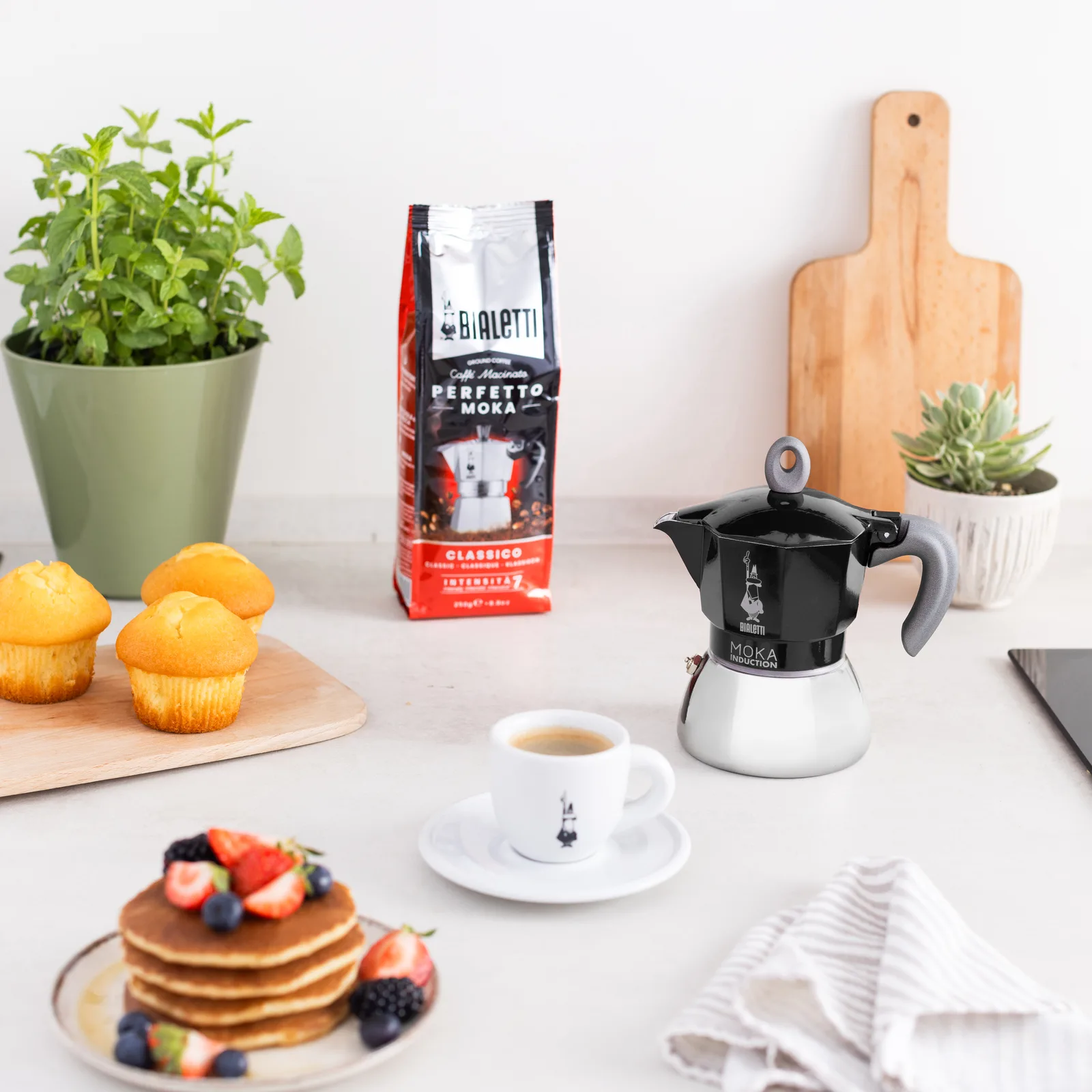 Bialetti Moka Induction - Kaffeemaschine - Schwarz, Ansicht 2