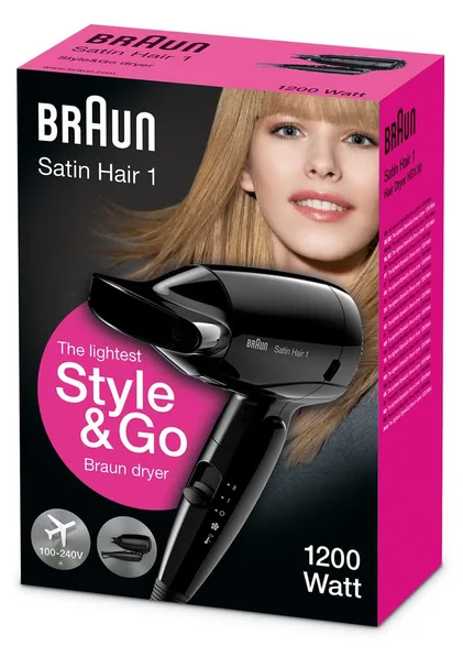 Braun HD130 - Schwarz - Hängender Ring - 1200 W - 100 - 240 V - 50 - 60 Hz - 350 g, Ansicht 3