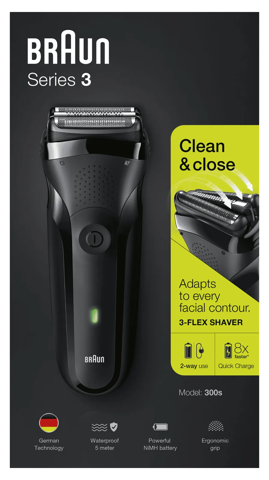 Braun Series 3 300s - Rasierer - schnurlos, Ansicht 3