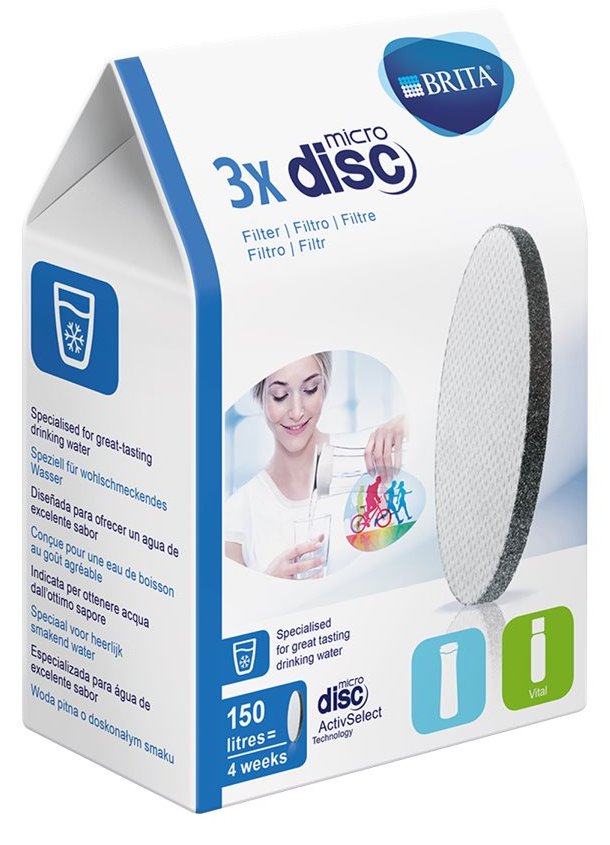 BRITA MicroDisc - Wasserfilter - für Wasserfilterflasche (Packung mit 3)