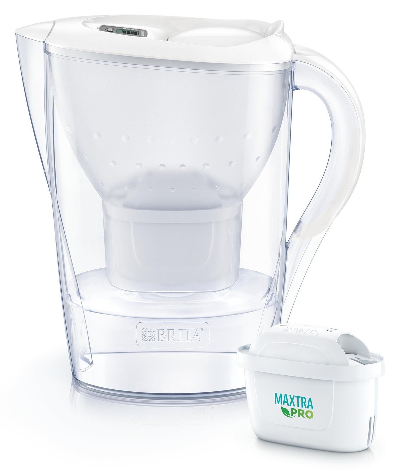 BRITA Wasserfilter-Kanne+MAXTRA+Kalkschut Marella weiss+MAX+
