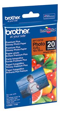 Brother BP - Glänzend - 100 x 150 mm 20 Blatt Fotopapier von LumaTech