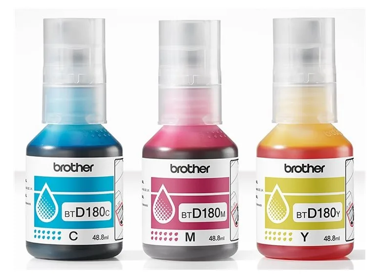Brother BTD180CL Multipack - 3er-Pack - Gelb, Cyan, Magenta, Ansicht 4