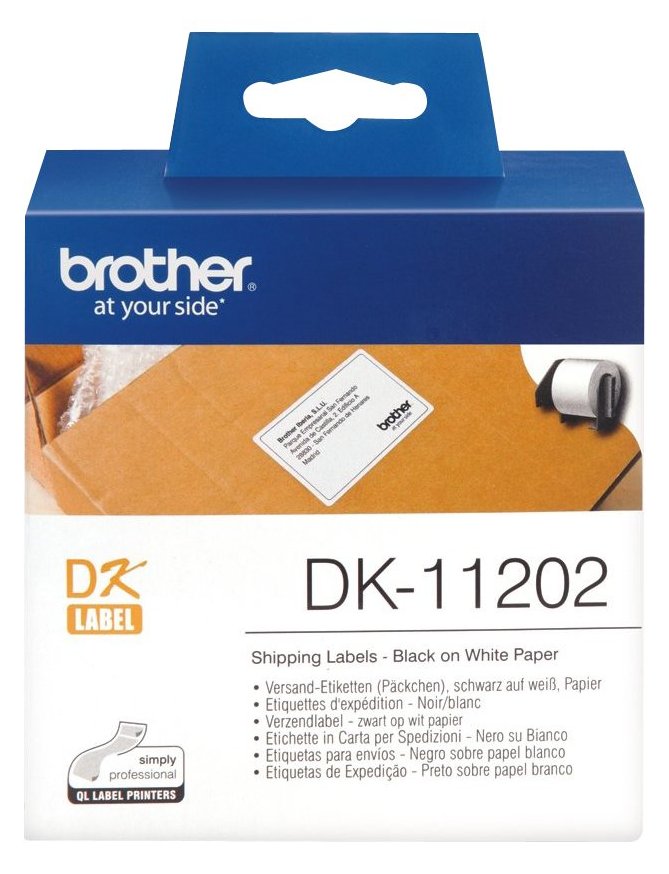 Brother DK-11202 - Schwarz auf Weiß - 62 x 100 mm 300 Etikett(en) (1 Rolle(n)