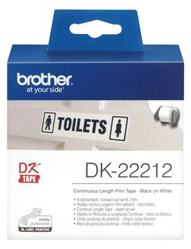 Brother DK-22212 - Permanenter Klebstoff - weiß - Rolle (6,2 cm x 15,2 m) von LumaTech