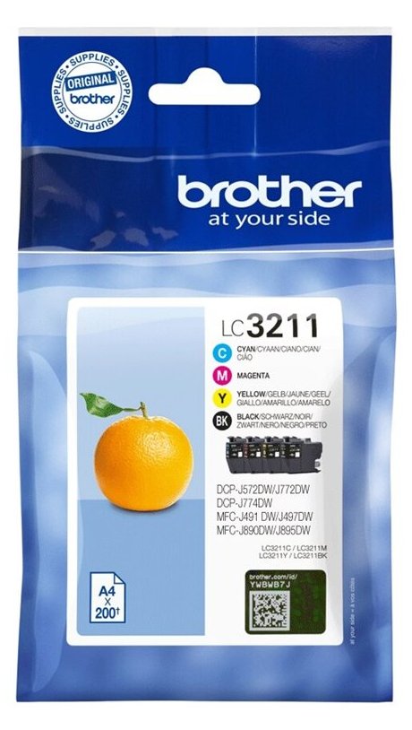 Brother LC3211 - 4er-Pack - Schwarz, Gelb, Cyan, Magenta