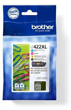 Brother LC422XL - 4er-Pack - Schwarz, Gelb, Cyan, Magenta von LumaTech