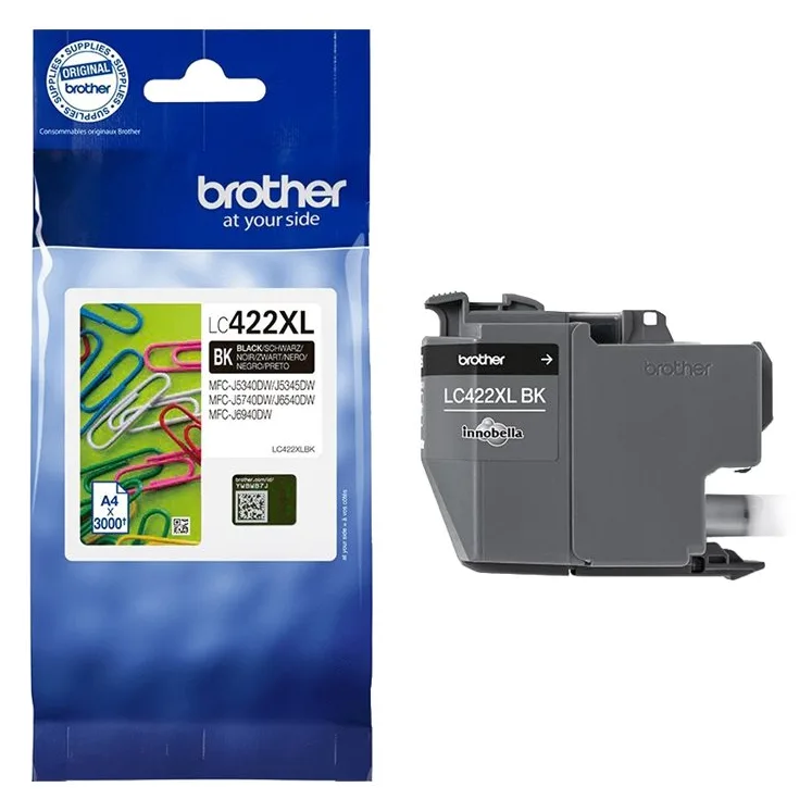 Brother LC422XL - Hohe Ergiebigkeit - Schwarz, Ansicht 3
