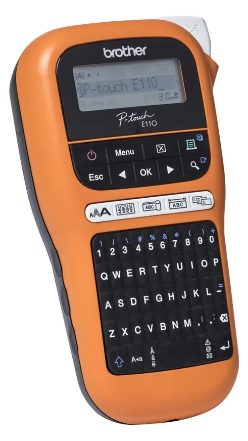 Brother P-Touch PT-E110 - Beschriftungsgerät - s/w - Thermotransfer - Rolle (1,2 cm), Ansicht 3