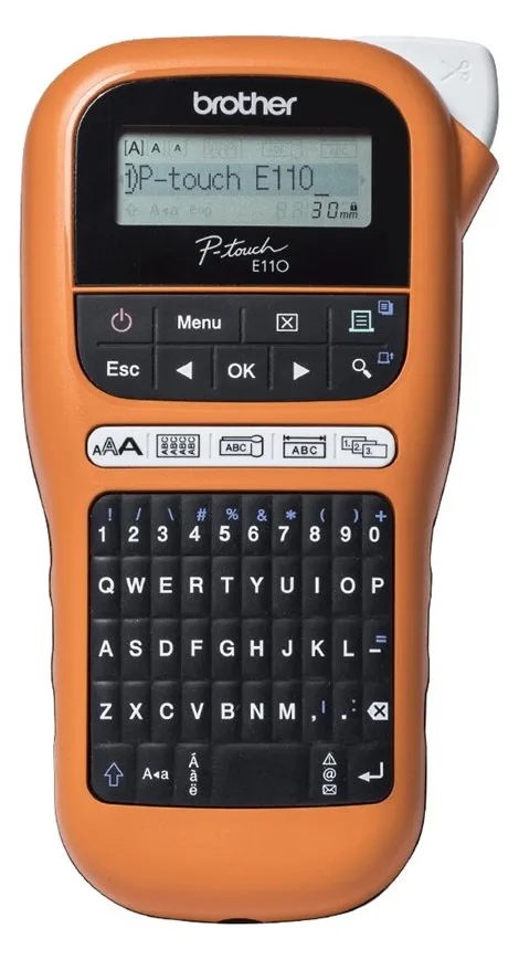Brother P-Touch PT-E110 - Beschriftungsgerät - s/w - Thermotransfer - Rolle (1,2 cm), Ansicht 4