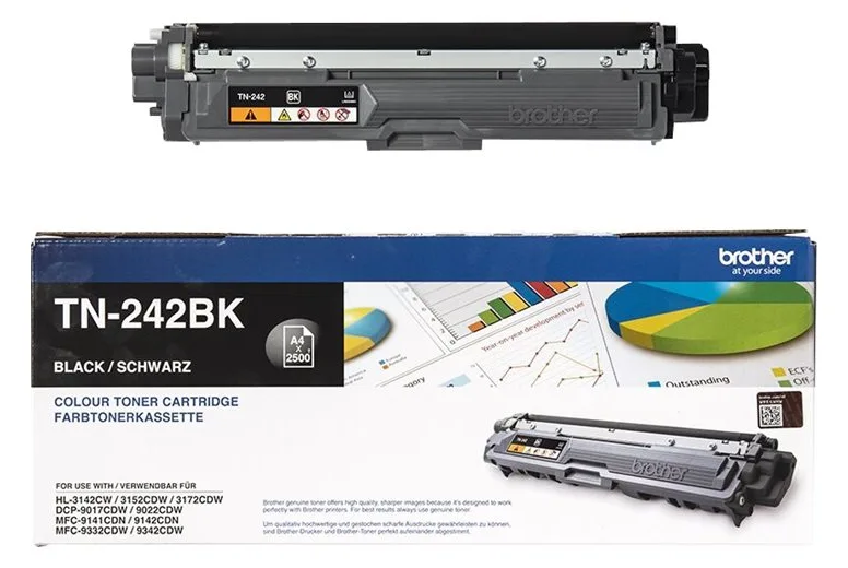 Brother TN242BK - Schwarz - Original - Tonerpatrone, Ansicht 3