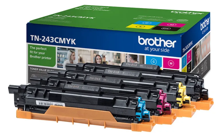 Brother TN243CMYK Value Pack - 4er-Pack - Schwarz, Gelb, Cyan, Magenta, Ansicht 4