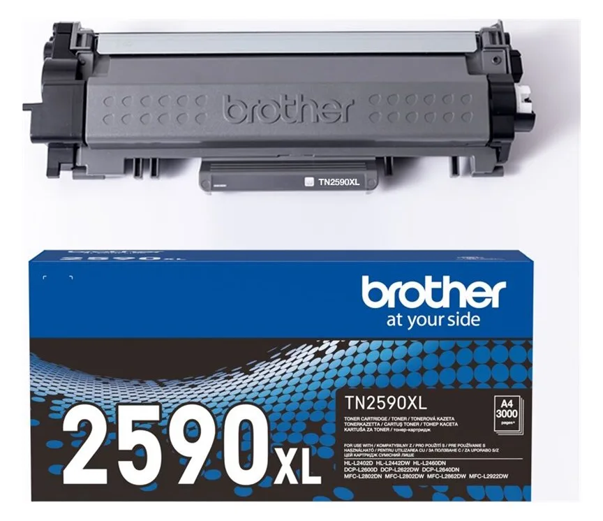 Brother TN2590XL - Schwarz - original - Box - Tonerpatrone, Ansicht 3