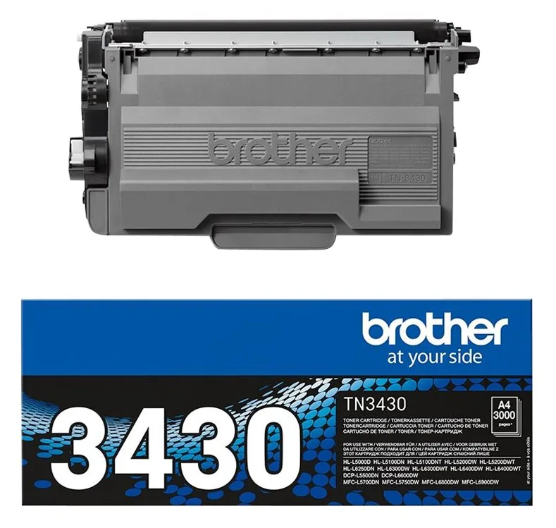 Brother TN3430 - Schwarz - Original - Tonerpatrone, Ansicht 3