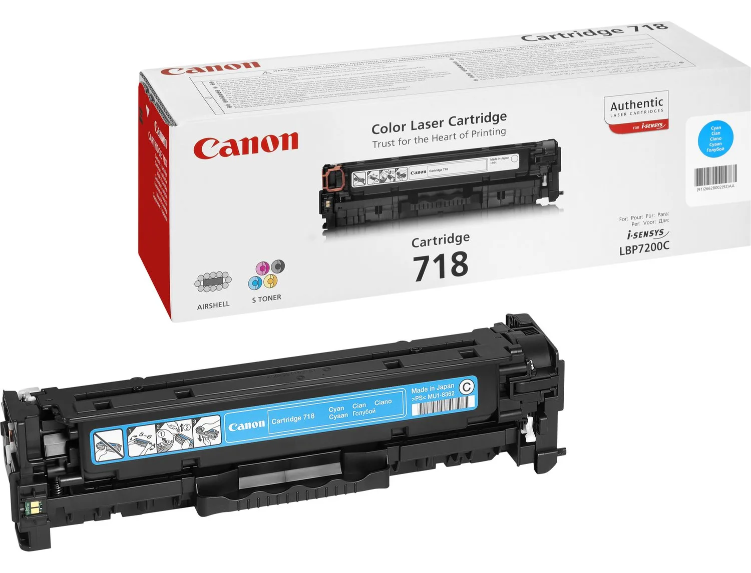 Canon 718 - Cyan - Original - Tonerpatrone - für i-SENSYS LBP7210, Ansicht 2